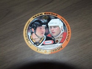 1996-97 Upper Deck Kraft Team Rivals Sakic Yzerman Lemieux Bourque