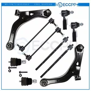 For 01-04 Ford Escape 10pieces Front Lower Control Arms Ball Joints Tie Rods Kit - Picture 1 of 12