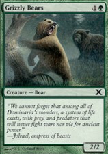 4x Grizzly Bears MTG 10th Edition NM Magic Regular