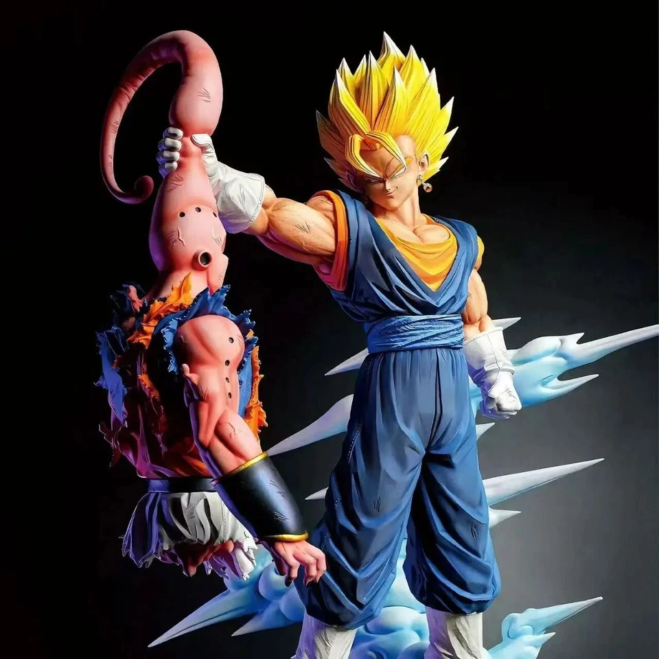 Figurine Dragon Ball Z Vegetto Buu Fusion Son Goku Vegeta Collector Manga 32cm - Photo 1/4
