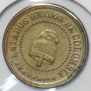 Colombia 1881 2 1/2 Centavos 296687 combine shipping - Picture 1 of 2