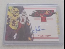 JALEN CROPPER 2023 CANVAS CREATIONS Autograph Rookie sr #197/199 Football Card 