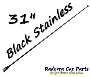 31" Black Stainless AM FM Antenna Mast FITS: 1984-1996 Plymouth Voyager - Picture 1 of 1