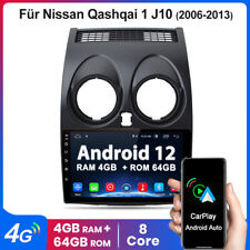 Produktbild - Für Nissan Qashqai J10 2006-2013 4G+64G GPS Navi Autoradio Android12 DAB CarPlay