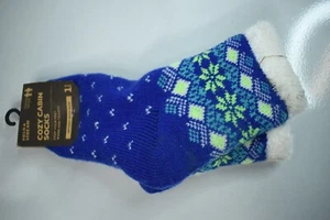 Cozy Cabin Fuzzy Ankle Socks 1pr ~ Youth One Size ~ NEW - Picture 1 of 3