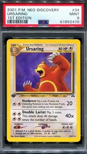 PSA 9 Pokemon 2001 1st Edition Neo Discovery Ursaring Non-Holo Rare #34 - Bild 1 von 2