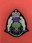 Scotland Police Hand Embroidered Bullion Wire Cap Badge Police Replica Hat Badge