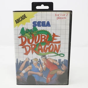 VINTAGE 1988 SEGA MASTER SYSTEM DOUBLE DRAGON ARCADE CARTRIDGE VIDEO GAME PAL - Picture 1 of 9