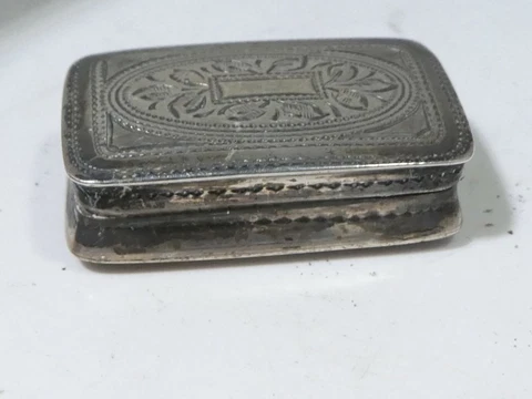 GEORGIAN ENGLISH STERLING SILVER  VINAIGRETTE INTRICATE GRILL Cover