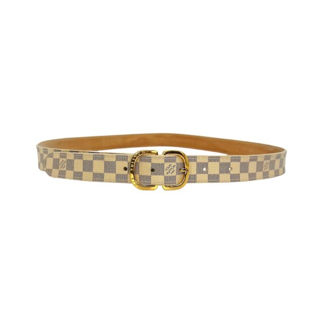 Louis Vuitton Belt Ceinture Mini Damier Azur 80/32