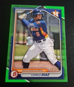 2024 Bowman Draft Green Border SP #BD-176 Camilo Diaz Houston Astros #'D 10/99 - Bild 1 von 2