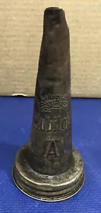 Letrero de botella de gárgola Mobil Oil A Funnel Can Jar Spout vintage - Imagen 1 de 6