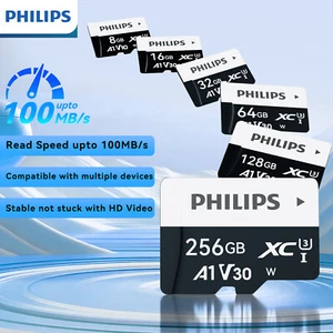 128GB PHILIPS Memory Card U3 V30 100MB/s 2K Video Photography - Picture 1 of 12