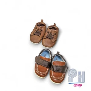 Carters Lot Of 2 Infant Baby Newborn Shoes Dress Shoes Play Shoes diff sizes - Picture 1 of 9