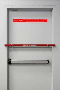 NUEVA BARRA DE BLOQUEO DE SEGURIDAD ROJA para columpio de 42" para puerta trasera de negocios - Imagen 1 de 3