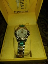 Invicta Women's 12855 Two Tone Crystal Accented Watch NIB