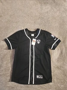 NIKE Brooklyn Nets `NBA 75th Anniversary` Jersey DJ4833-010 Black Mens Large New - Picture 1 of 7