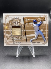 2021 Leaf Lumber Slammin SAMMY SOSA Nickname Fame Game Used BAT /25 Chicago Cubs