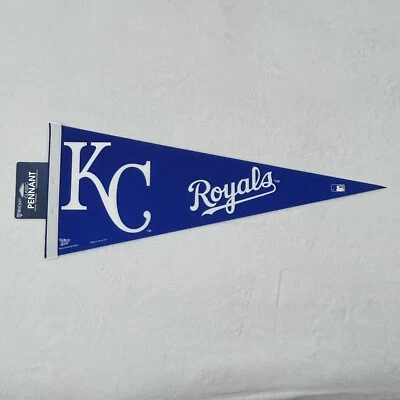 Kansas City Royals MLB Baseball WinCraft Classic Felt Pennant Banner Flag 30x12 - Image 1 of 4