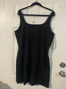 Juniors Double Layer Mini Dress Color Black Size 3X 21) New With Tag - Picture 1 of 7