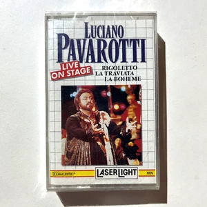 Luciano Pavarotti- Live On Stage (Cassette Tape) SEALED New Laserlight - Picture 1 of 2