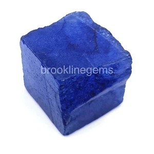 Dyed 61.80 Ct Natural Blue Sapphire Uncut Rough Certified Loose Gemstone 5ARR - Picture 1 of 4