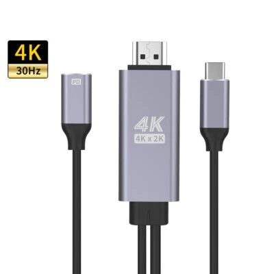 Type-C HDMI Adapter 4K with USB-C PD Charging Compatible with MacBook Pro - Image 1 of 4