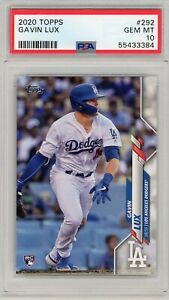 2020 Topps Series 1 Gavin Lux RC #292 PSA 10 {Dodgers}
