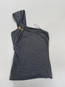 Gucci Grey one-shoulder top Size UK XS - Picture 1 of 3