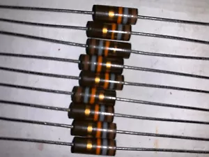 10 Lot Of Vintage RC-32GF  Carbon Composition Resistors 18,000 Ohm  1 watt New - Picture 1 of 12