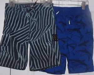 2 pair boys shorts/ swim shorts size 6, Gap & Volcom Mod-tech - Picture 1 of 7