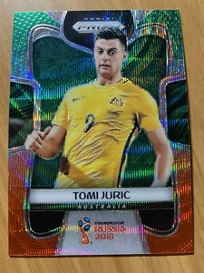 Tarjeta de la Copa Mundial Panini Prizm 2018 de Tomi Juric #271 verde/naranja Prizm - Imagen 1 de 2