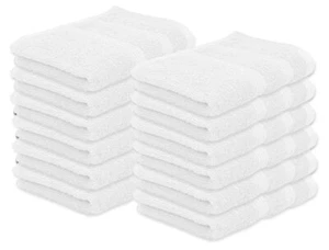 Kaufman Premium Washcloth Set Of 12 13x13 Inches 100% Cotton Ring Spun Highly - Picture 1 of 5