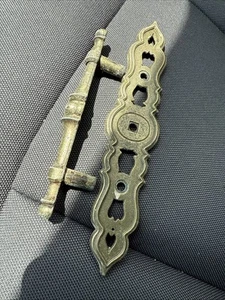 Lot Of 14 Vintage Cabinet / Drawer Handles & Backplates, 3” Amerock, Aged Brass - Picture 1 of 4