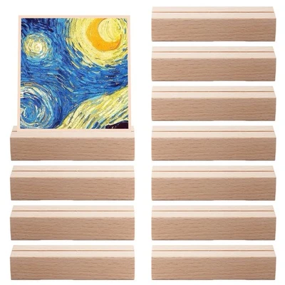 10 Pcs Wood Place Card Holders, Table Number Stands, Photo Name Postcard Menu - Image 1 of 4