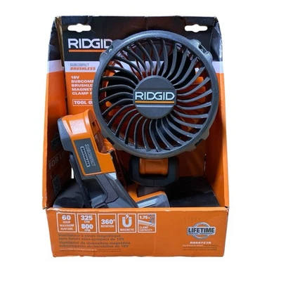 Ridgid Subcompact Brushless 18V Magnetic Clamp Fan R860723 (Tool Only) - Image 1 of 4