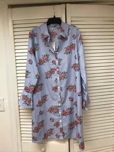 Just Cover Me, Large Button Front Mixed Print Dress, Bell Sleeve, New W/Tags! - Picture 1 of 7