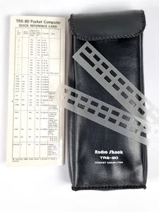 Radio Shack TRS-80 Pocket Computer Soft Pouch Case & Quick Reference Guide - Afbeelding 1 van 7
