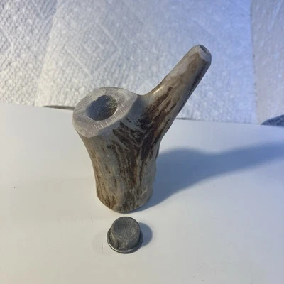 Deer Antler Pipe  - Image 1 of 4