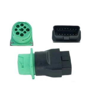 OBD2 Male to Green J1939 Female Adapter - Picture 1 of 1