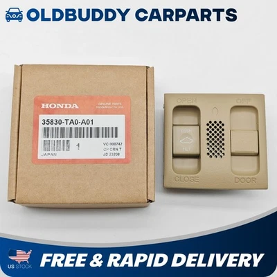 NEW Sunroof Map Light Switch Assembly Gray for Honda Accord Civic CR-V Acura TSX - Image 1 of 4