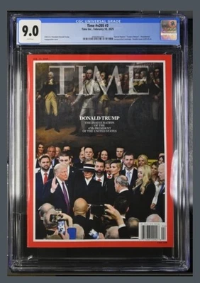 Donald Trump The Inauguration TIME Magazine CGC 9.0 47th U.S. President - Image 1 of 3