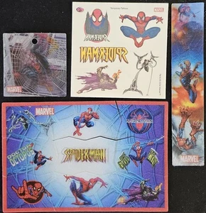 Marvel Spider Man Vintage 3d changing Holograms And Tattoo Stickers 2004 - Picture 1 of 4