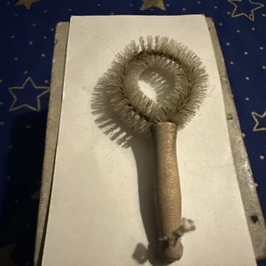 Bürste Reinigungsbürste Weinglas Bürste Holz Spülbürste Alt Antik Puppenstube - Bild 1 von 4