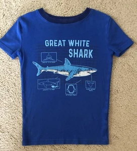 Kirkland Tee-Shirt Boys 8 Great White Shark - Picture 1 of 5