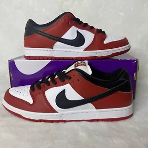 Nike SB Dunk Low Pro Chicago J Pack Bred Black Red Men Size 11 BQ6817-600 NEW - Picture 1 of 7