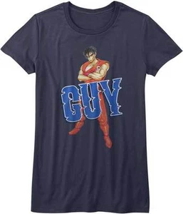 Final Fight Guy Waiting For Fight Capcon Video Game Womans Fitted T Shirt  - Picture 1 of 3