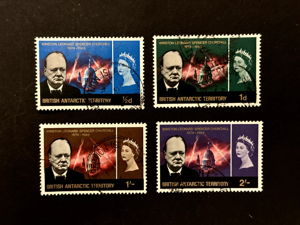 Territorio Antártico Británico: 1966 Conmemoración de Churchill, usado bien. Foto 1 de 1