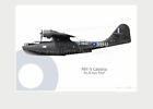 Warhead Illustrated Pby-5 Catalina 20 Sqn Raaf Rb-U Aircraft Print