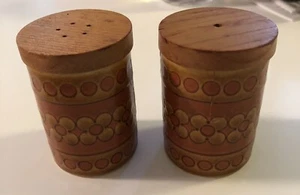 Vintage Mod Hornsea England Salt & Pepper Shakers Set John Clappison Saffron - Picture 1 of 3